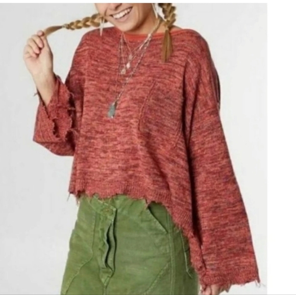 Free People Prism Space Dye Sweater Knit Pullover Small - Picture 1 of 10